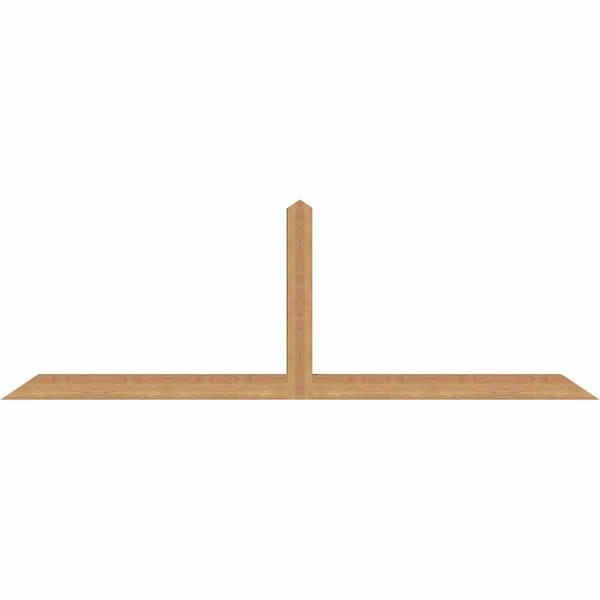 Ekena Millwork Portland Smooth Timber Gable Bracket, Western Red Cedar, 84"W x 28"H x 3 1/2"D x 3 1/2"F, 8/12 Pitch GBW084X28X0404POR00SWR - main